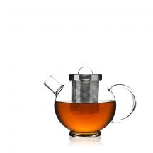 Round glass teapot - 0,5 L