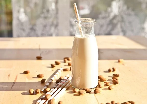 Water Garden with almond milk