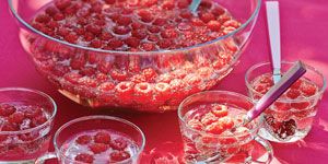 Soupe de framboises au Jardin fruité