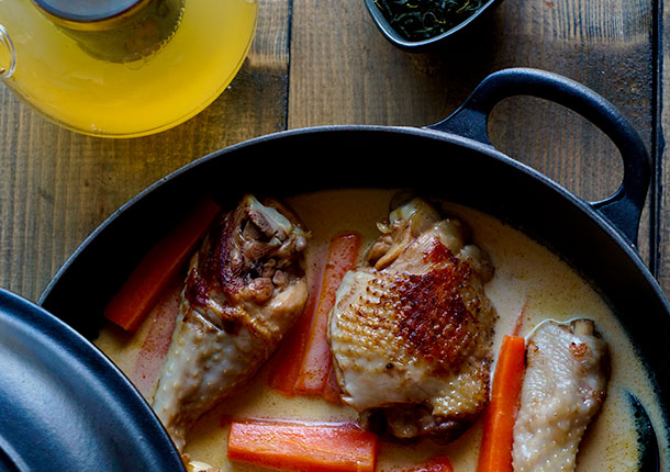 Poulet en cocotte au Jejudo Impérial