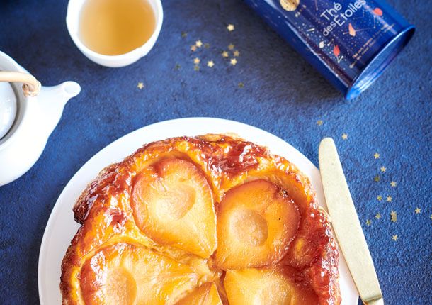 Tarte tatin de poires au thé des Étoiles